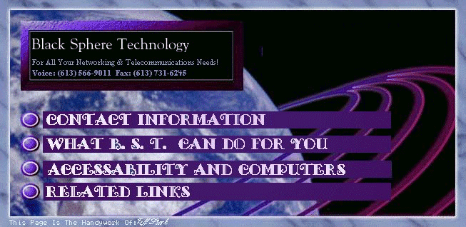 BST Main Menu